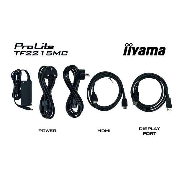 iiyama ProLite TF2215MC-B2 computer monitor 54,6 cm (21.5") 1920 x 1080 Pixels Full HD LED Touchscreen Multi-gebruiker Zwart (TF2215MC-B2)