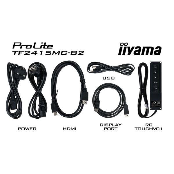 iiyama ProLite TF2215MC-B2 computer monitor 54,6 cm (21.5") 1920 x 1080 Pixels Full HD LED Touchscreen Multi-gebruiker Zwart (TF2215MC-B2) iiyama ProLite TF2215MC-B2 computer monitor 54,6 cm (21.5") 1920 x 1080 Pixels Full HD LED Touchscreen Multi-gebruiker Zwart (TF2215MC-B2)