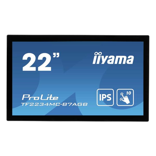 iiyama ProLite TF2234MC-B7AGB computer monitor 54,6 cm (21.5") 1920 x 1080 Pixels Full HD LED Touchscreen Multi-gebruiker Zwart (TF2234MC-B7AGB)