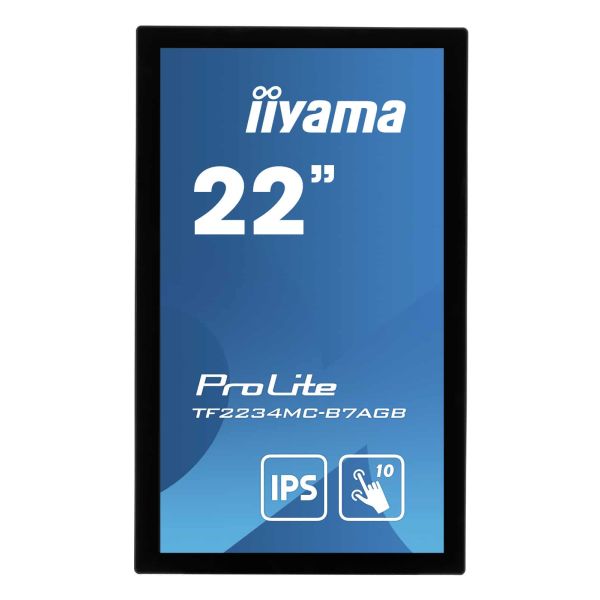iiyama ProLite TF2234MC-B7AGB computer monitor 54,6 cm (21.5") 1920 x 1080 Pixels Full HD LED Touchscreen Multi-gebruiker Zwart (TF2234MC-B7AGB)