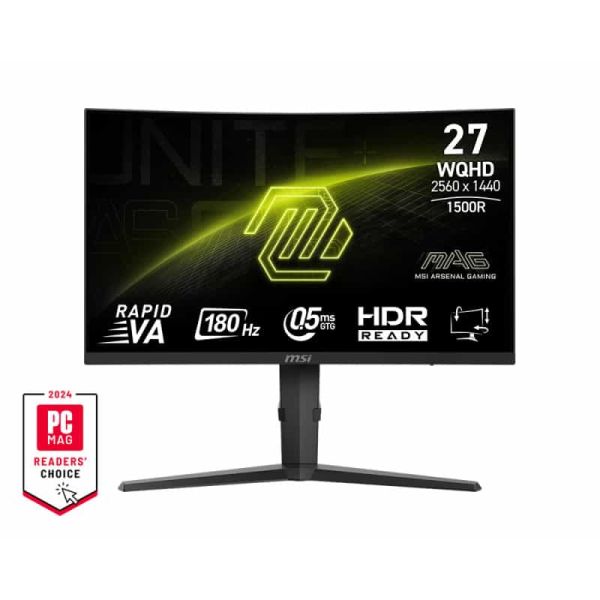 MSI MAG 275CQPFDE computer monitor 68,6 cm (27") 2560 x 1440 Pixels Wide Quad HD LCD Zwart (9S6-3CD04H-052)