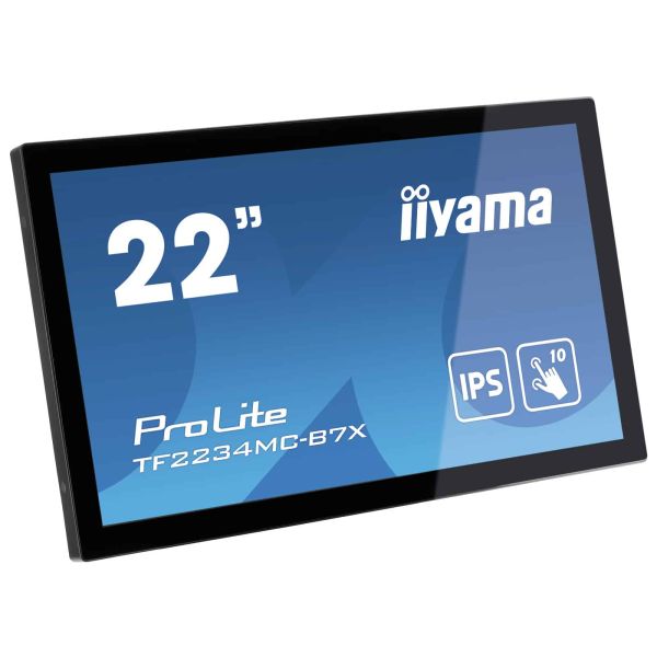 iiyama ProLite TF2234MC-B7X computer monitor 54,6 cm (21.5") 1920 x 1080 Pixels Full HD LED Touchscreen Multi-gebruiker Zwart (TF2234MC-B7X)