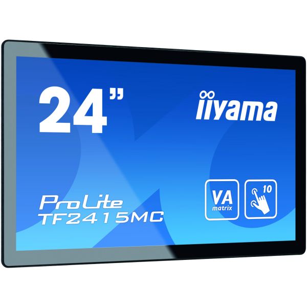 iiyama ProLite TF2415MC-B2 computer monitor 60,5 cm (23.8") 1920 x 1080 Pixels Full HD LCD Touchscreen Multi-gebruiker Zwart (TF2415MC-B2)
