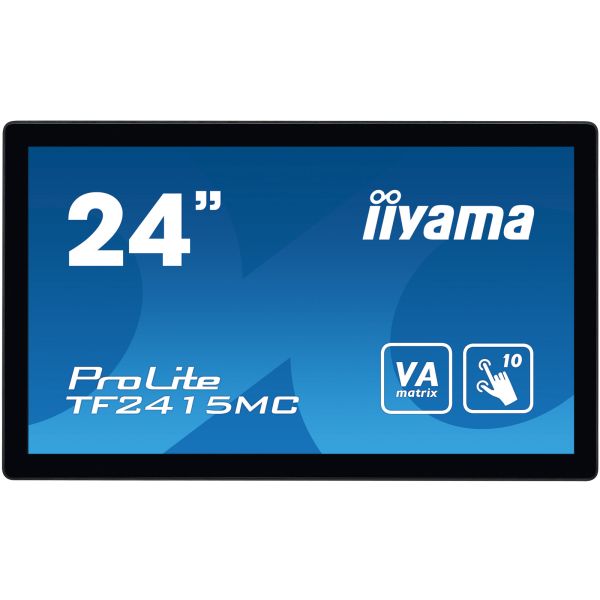 iiyama ProLite TF2415MC-B2 computer monitor 60,5 cm (23.8") 1920 x 1080 Pixels Full HD LED Touchscreen Multi-gebruiker Zwart (TF2415MC-B2) iiyama ProLite TF2415MC-B2 computer monitor 60,5 cm (23.8") 1920 x 1080 Pixels Full HD LED Touchscreen Multi-gebruiker Zwart (TF2415MC-B2)