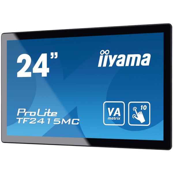 iiyama ProLite TF2415MC-B2 computer monitor 60,5 cm (23.8") 1920 x 1080 Pixels Full HD LED Touchscreen Multi-gebruiker Zwart (TF2415MC-B2) iiyama ProLite TF2415MC-B2 computer monitor 60,5 cm (23.8") 1920 x 1080 Pixels Full HD LED Touchscreen Multi-gebruiker Zwart (TF2415MC-B2)