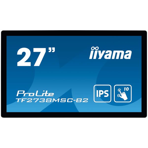 iiyama ProLite TF2738MSC-B2 computer monitor 68,6 cm (27") 1920 x 1080 Pixels Full HD LED Touchscreen Multi-gebruiker Zwart (TF2738MSC-B2) iiyama ProLite TF2738MSC-B2 computer monitor 68,6 cm (27") 1920 x 1080 Pixels Full HD LED Touchscreen Multi-gebruiker Zwart (TF2738MSC-B2)