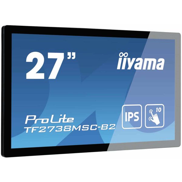 iiyama ProLite TF2738MSC-B2 computer monitor 68,6 cm (27") 1920 x 1080 Pixels Full HD LED Touchscreen Multi-gebruiker Zwart (TF2738MSC-B2)
