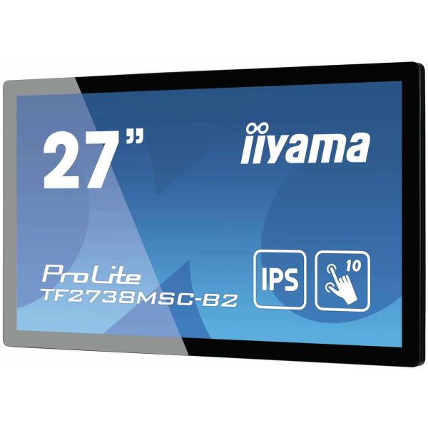 iiyama ProLite TF2738MSC-B2 computer monitor 68,6 cm (27") 1920 x 1080 Pixels Full HD LED Touchscreen Multi-gebruiker Zwart (TF2738MSC-B2)