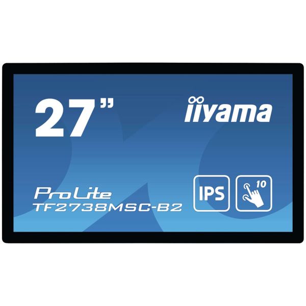iiyama ProLite TF2738MSC-B2 computer monitor 68,6 cm (27") 1920 x 1080 Pixels Full HD LED Touchscreen Multi-gebruiker Zwart (TF2738MSC-B2)