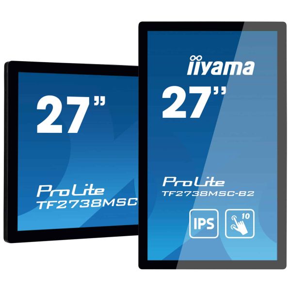 iiyama ProLite TF2738MSC-B2 computer monitor 68,6 cm (27") 1920 x 1080 Pixels Full HD LED Touchscreen Multi-gebruiker Zwart (TF2738MSC-B2) iiyama ProLite TF2738MSC-B2 computer monitor 68,6 cm (27") 1920 x 1080 Pixels Full HD LED Touchscreen Multi-gebruiker Zwart (TF2738MSC-B2)