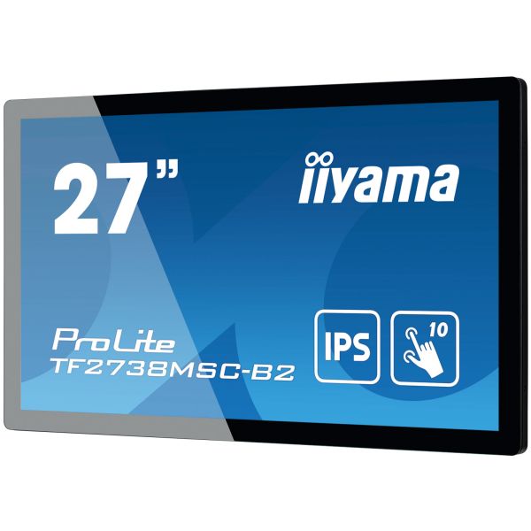 iiyama ProLite TF2738MSC-B2 computer monitor 68,6 cm (27") 1920 x 1080 Pixels Full HD LED Touchscreen Multi-gebruiker Zwart (TF2738MSC-B2) iiyama ProLite TF2738MSC-B2 computer monitor 68,6 cm (27") 1920 x 1080 Pixels Full HD LED Touchscreen Multi-gebruiker Zwart (TF2738MSC-B2)
