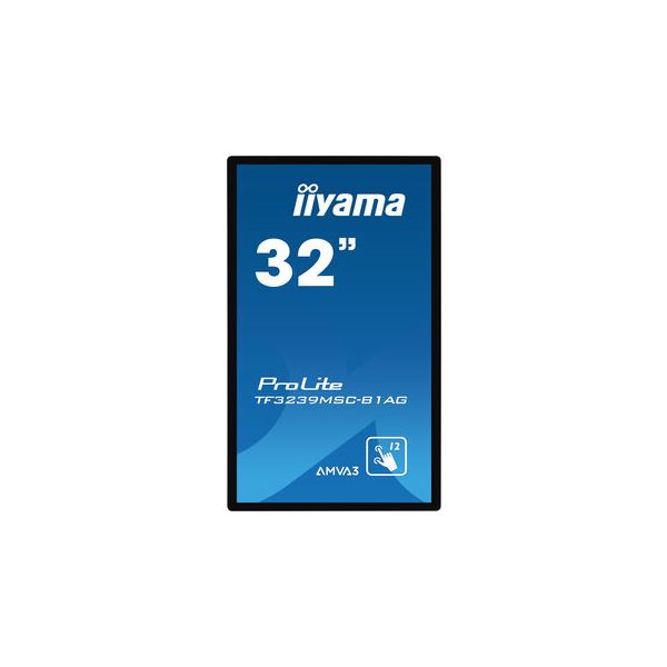 iiyama ProLite TF3239MSC-B1AG computer monitor 80 cm (31.5") 1920 x 1080 Pixels Full HD LED Touchscreen Multi-gebruiker Zwart (TF3239MSC-B1AG)