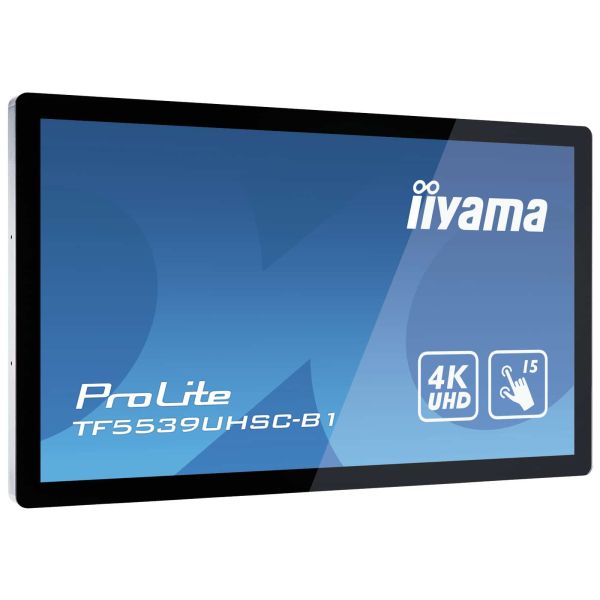 iiyama ProLite TF5539UHSC-B1AG computer monitor 139,7 cm (55") 3840 x 2160 Pixels 4K Ultra HD LED Touchscreen Multi-gebruiker Zwart (TF5539UHSC-B1AG)