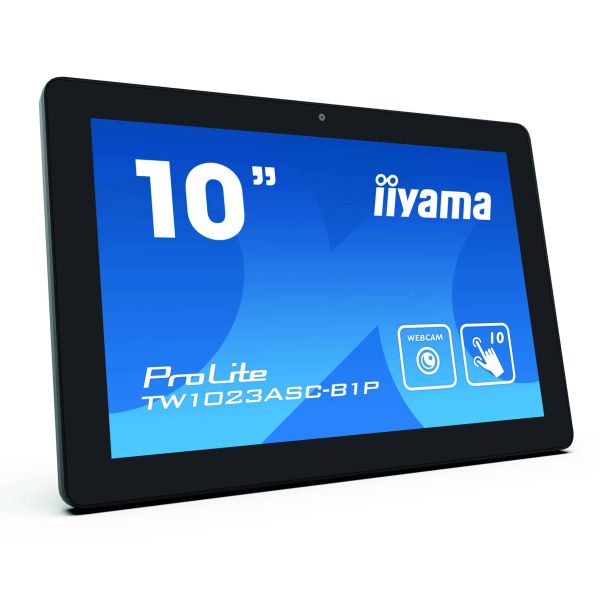 iiyama ProLite TW1023ASC-B1P computer monitor 25,6 cm (10.1") 1280 x 800 Pixels WXGA LED Touchscreen Multi-gebruiker Zwart (TW1023ASC-B1P)