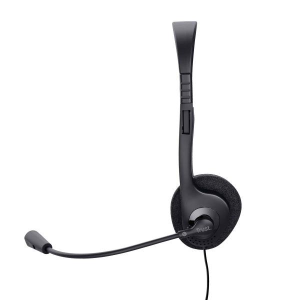 Trust 24659 hoofdtelefoon/headset Bedraad Hoofdband Oproepen/muziek Zwart (24659)