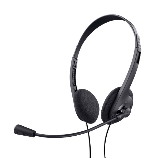 Trust 24659 hoofdtelefoon/headset Bedraad Hoofdband Oproepen/muziek Zwart (24659)
