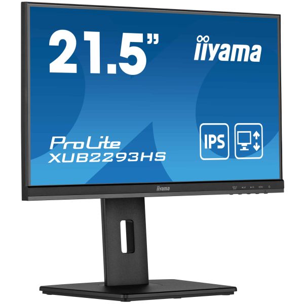 iiyama ProLite XUB2293HS-B5 computer monitor 54,6 cm (21.5") 1920 x 1080 Pixels Full HD LED Zwart (XUB2293HS-B5)