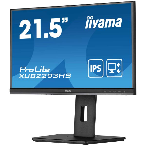iiyama ProLite XUB2293HS-B5 computer monitor 54,6 cm (21.5") 1920 x 1080 Pixels Full HD LED Zwart (XUB2293HS-B5)