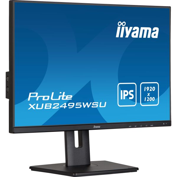 iiyama ProLite XUB2495WSU-B5 computer monitor 61,2 cm (24.1") 1920 x 1200 Pixels WUXGA LCD Zwart (XUB2495WSU-B5)