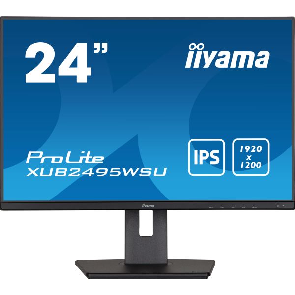 iiyama ProLite XUB2495WSU-B5 computer monitor 61,2 cm (24.1") 1920 x 1200 Pixels WUXGA LCD Zwart (XUB2495WSU-B5)