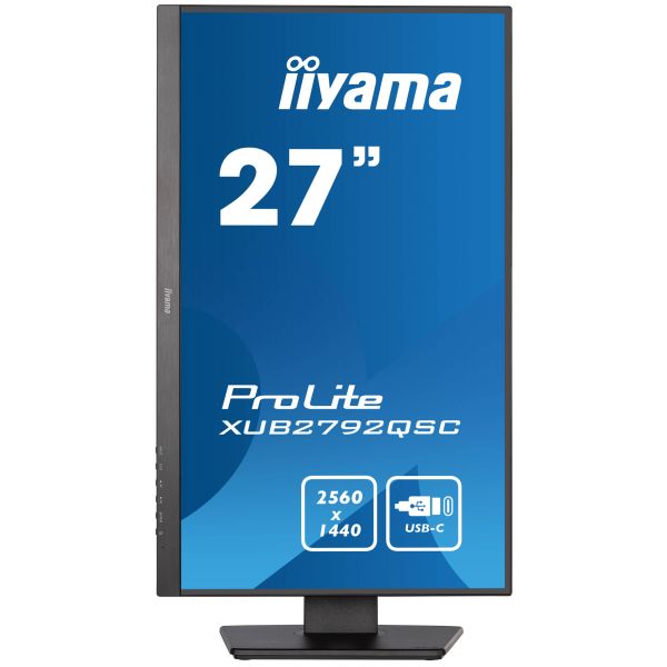 iiyama ProLite 68,6 cm (27") 2560 x 1440 Pixels Wide Quad HD LED Zwart (XUB2792QSC-B5)