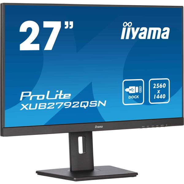 iiyama ProLite 68,6 cm (27") 2560 x 1440 Pixels Wide Quad HD LED Zwart (XUB2792QSN-B5)