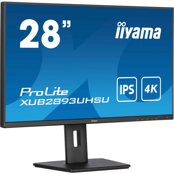 iiyama ProLite 71,1 cm (28") 3840 x 2160 Pixels 4K Ultra HD LED Zwart (XUB2893UHSU-B5)