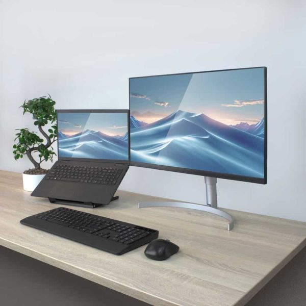 ACT Laptopstandaard, inklapbaar, hoogte verstelbaar in 5 standen (AC8145)