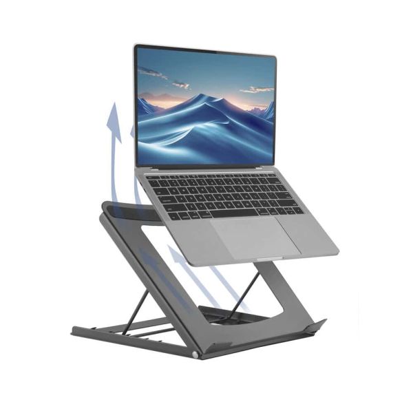 ACT Laptopstandaard, inklapbaar, hoogte verstelbaar in 5 standen (AC8145)