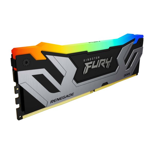 Kingston Technology FURY 48GB 8400MT/s DDR5 CL40 CUDIMM (set van 2) Renegade RGB Silver XMP (KF584CU40RSAK2-48)