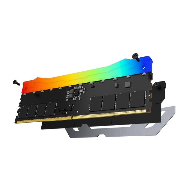 Kingston Technology FURY 48GB 8400MT/s DDR5 CL40 CUDIMM (set van 2) Renegade RGB Silver XMP (KF584CU40RSAK2-48)