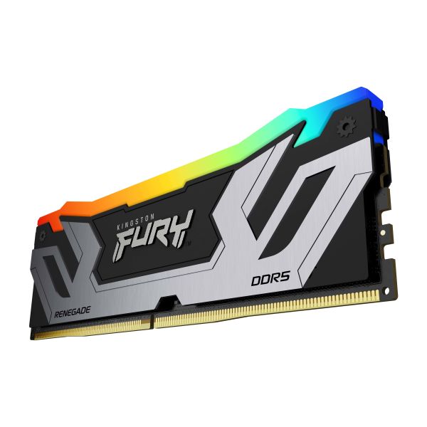 Kingston Technology FURY 48GB 8400MT/s DDR5 CL40 CUDIMM (set van 2) Renegade RGB Silver XMP (KF584CU40RSAK2-48)
