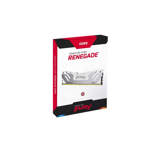 Kingston Technology FURY 24GB 8400MT/s DDR5 CL40 CUDIMM Renegade White XMP (KF584CU40RW-24)