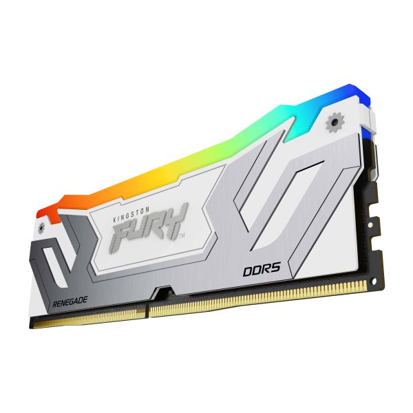 Kingston Technology FURY 48GB 8400MT/s DDR5 CL40 CUDIMM (set van 2) Renegade RGB White XMP (KF584CU40RWAK2-48)