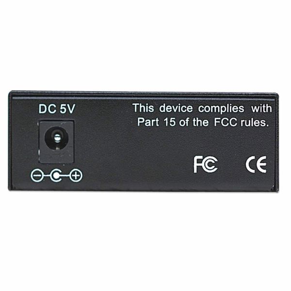 Intellinet 506502 netwerk media converter 100 Mbit/s 1310 nm Multimode Zwart (506502)