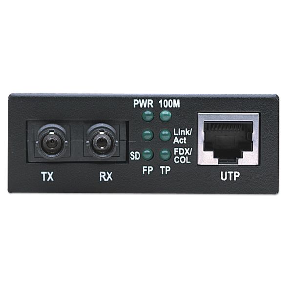 Intellinet 506519 netwerk media converter 100 Mbit/s 1310 nm Multimode Zwart (506519)