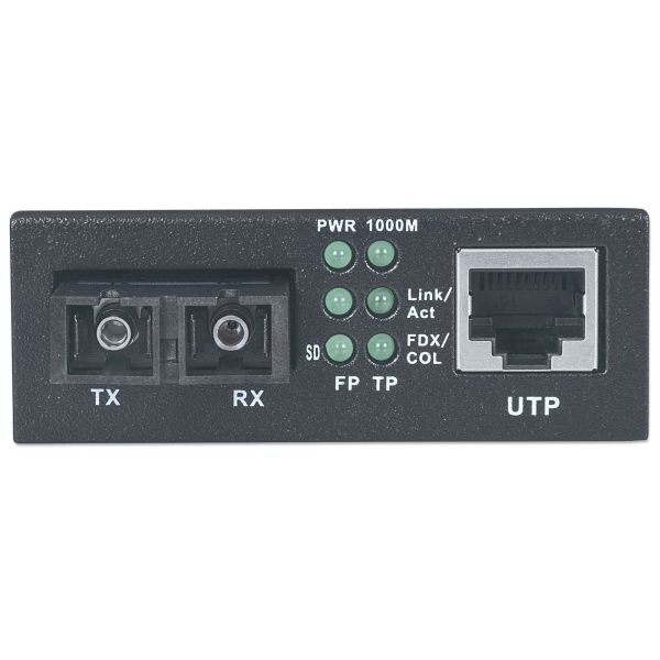 Intellinet 507349 netwerk media converter 1000 Mbit/s 1310 nm Single-mode Zwart (507349)