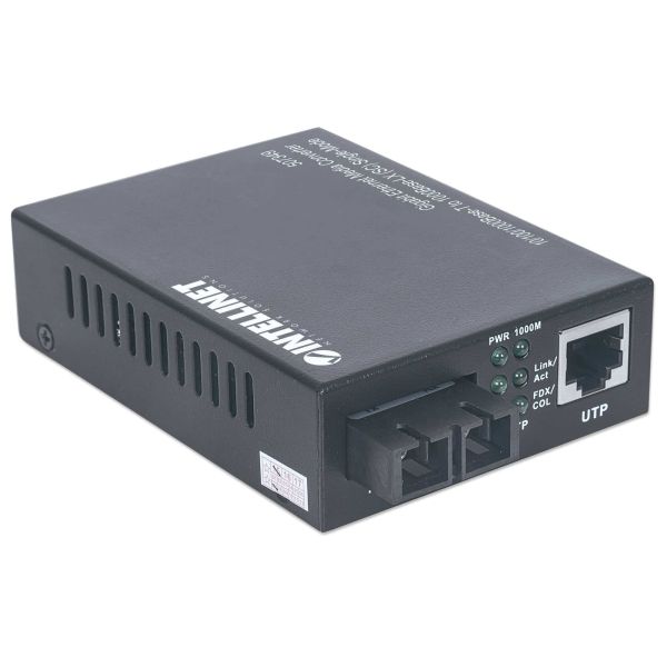 Intellinet 507349 netwerk media converter 1000 Mbit/s 1310 nm Single-mode Zwart (507349)
