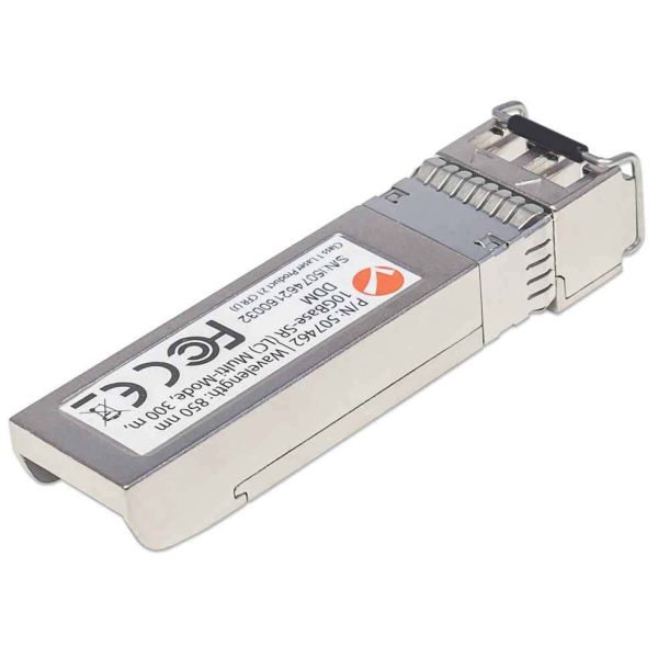 Intellinet Netwerk transceiver 10G SFP+, 10GBase-SR (LC) multi-mode, 300 m, 850 nm, MSA-compatibel, equivalent aan Cisco SFP-10G-SR, 3 jaar garantie (507462) Intellinet Netwerk transceiver 10G SFP+, 10GBase-SR (LC) multi-mode, 300 m, 850 nm, MSA-compatibel, equivalent aan Cisco SFP-10G-SR, 3 jaar garantie (507462)