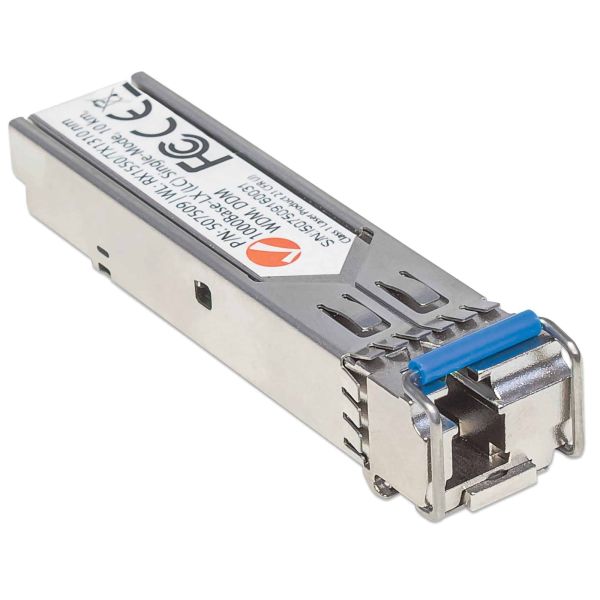 Intellinet Netwerk transceiver Gigabit WDM SFP, 1000Base-LX (LC), 10 km, RX1550/TX1310 nm, MSA-compatibel, equivalent aan Cisco GLC-BX-U, 3 jaar garantie (507509) Intellinet Netwerk transceiver Gigabit WDM SFP, 1000Base-LX (LC), 10 km, RX1550/TX1310 nm, MSA-compatibel, equivalent aan Cisco GLC-BX-U, 3 jaar garantie (507509)