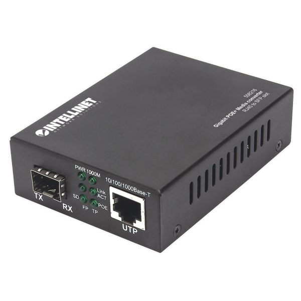 Intellinet 508216 netwerk media converter 1000 Mbit/s Zwart (508216)