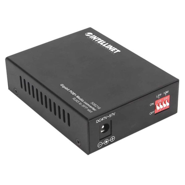 Intellinet 508216 netwerk media converter 1000 Mbit/s Zwart (508216)