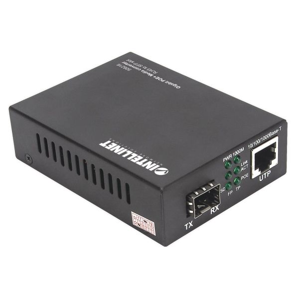 Intellinet 508216 netwerk media converter 1000 Mbit/s Zwart (508216)