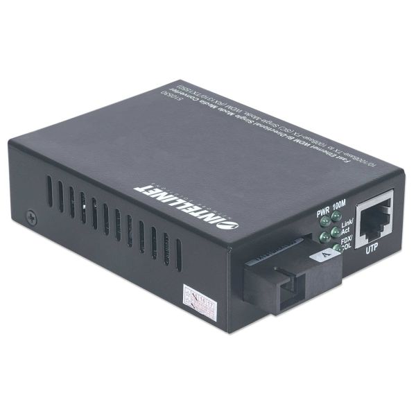 Intellinet 510530 netwerk media converter 100 Mbit/s Single-mode Zwart (510530)