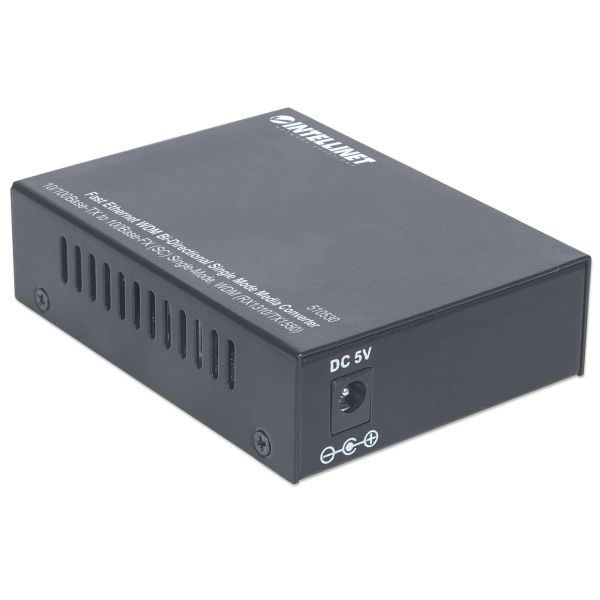 Intellinet 510530 netwerk media converter 100 Mbit/s Single-mode Zwart (510530)