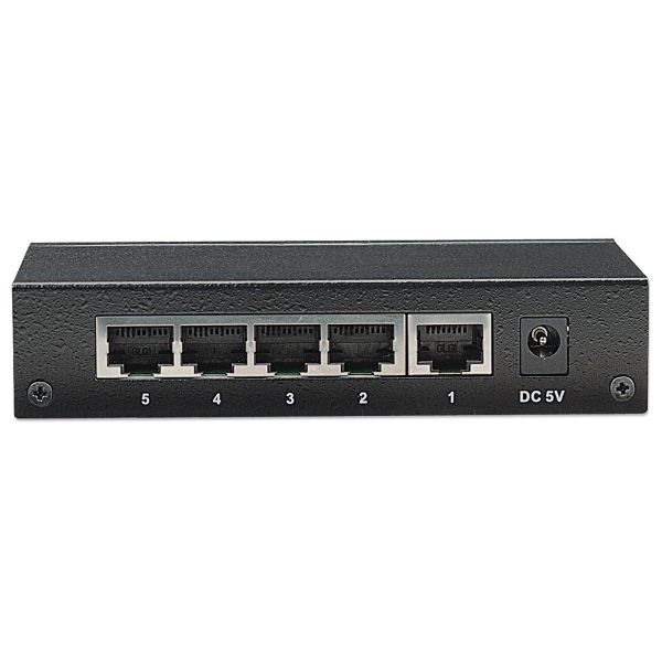 Intellinet 5-Port Fast Ethernet Office Switch Fast Ethernet (10/100) Zwart (523301) Intellinet 5-Port Fast Ethernet Office Switch Fast Ethernet (10/100) Zwart (523301)
