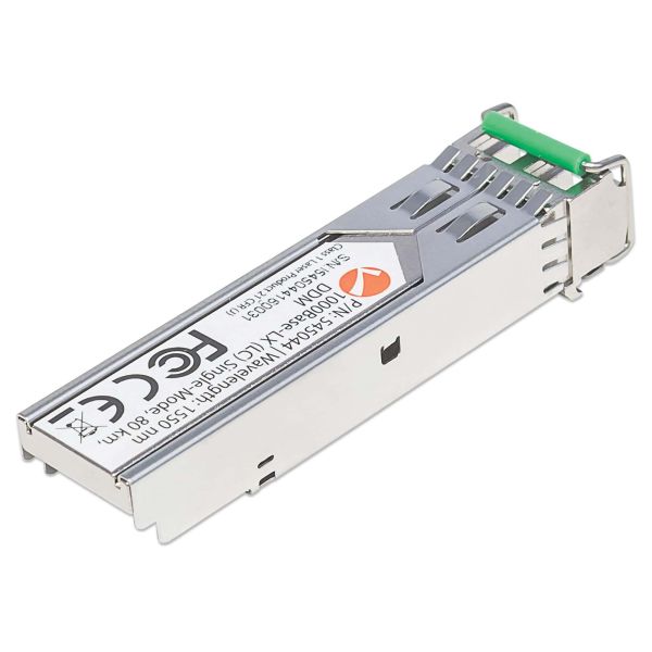 Intellinet Netwerk transceiver Gigabit SFP, 1000Base-LX (LC) single-mode, 80 km, 1550 nm, MSA-compatibel, equivalent aan Cisco GLC-ZX-SMD, 3 jaar garantie (545044) Intellinet Netwerk transceiver Gigabit SFP, 1000Base-LX (LC) single-mode, 80 km, 1550 nm, MSA-compatibel, equivalent aan Cisco GLC-ZX-SMD, 3 jaar garantie (545044)