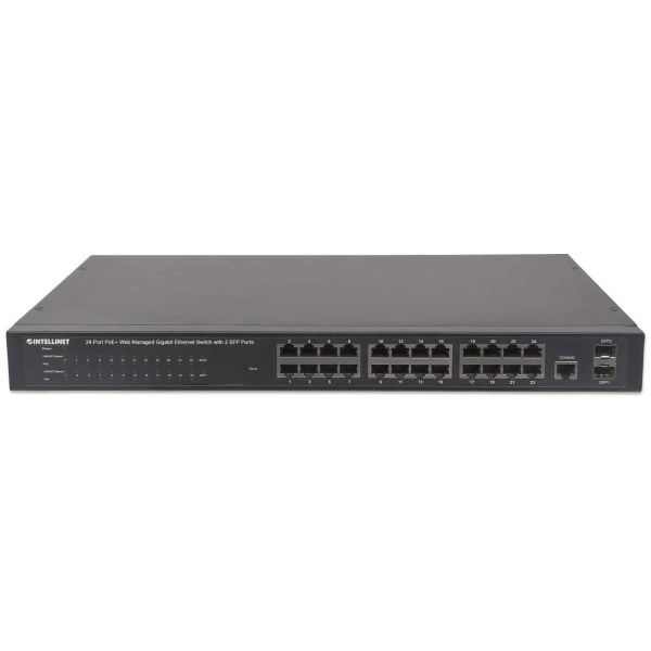 Intellinet 560559 netwerk-switch Managed Gigabit Ethernet (10/100/1000) Power over Ethernet (PoE) Zwart (560559)