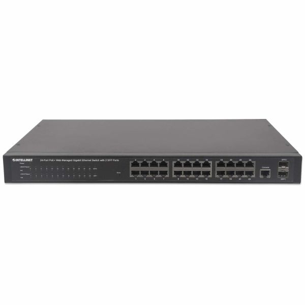 Intellinet 560559 netwerk-switch Managed Gigabit Ethernet (10/100/1000) Power over Ethernet (PoE) Zwart (560559)