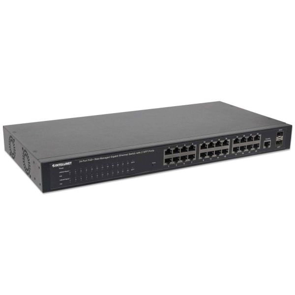 Intellinet 560559 netwerk-switch Managed Gigabit Ethernet (10/100/1000) Power over Ethernet (PoE) Zwart (560559)